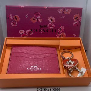 NWT Authentic COACH card holder+keychain w…